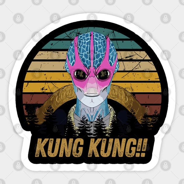 Kung Kung!! | Resident Alien Sticker by thestaroflove